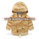 New fashion baby clothes for warm kid clothes wholesale Children Autumn windbreaker